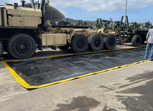 Load image into Gallery viewer, Spill Bully L-Bracket Secondary Containment Size: 12'x50'x12" Capacity 4488 Gal