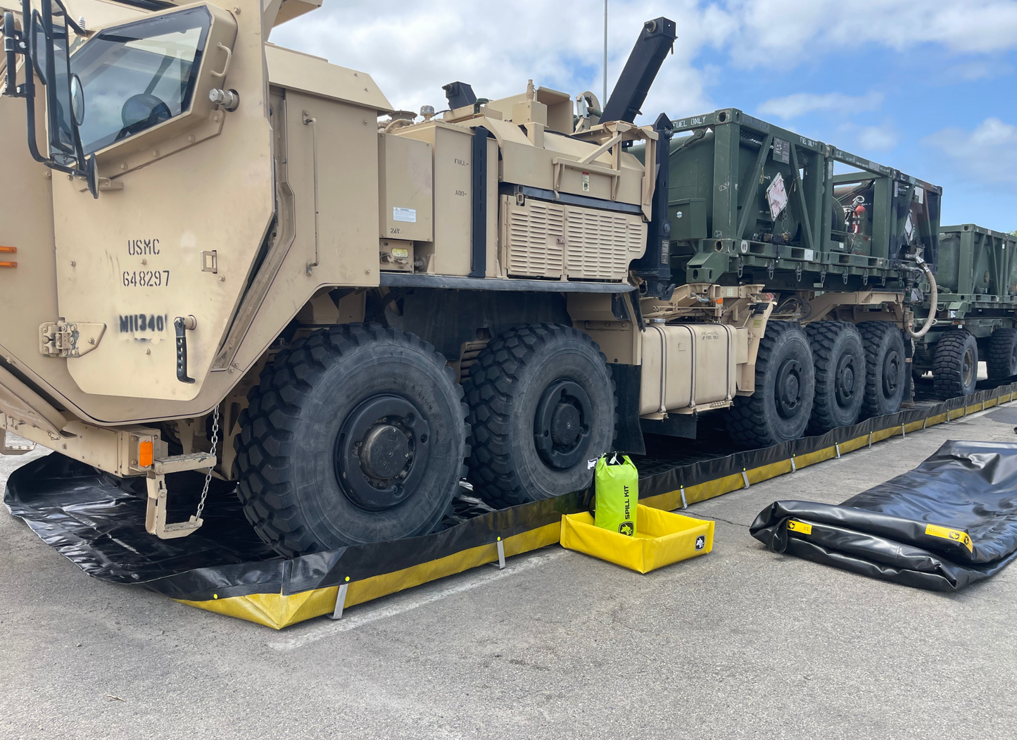 Spill Bully L-Bracket Secondary Containment Size: 10'x10'x12" Capacity 748.5 Gal